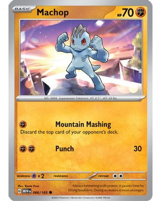 Machop 066/165  - Reverse Holofoil SV Scarlet & Violet 151 - Common