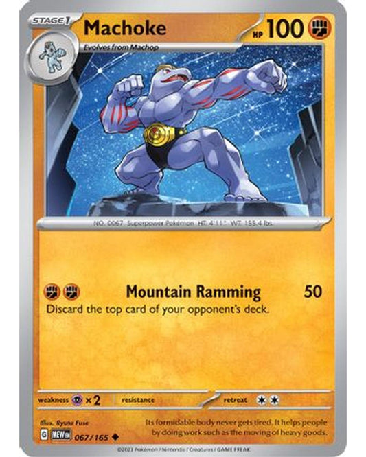 Machoke 067/165  SV Scarlet & Violet 151 - Uncommon