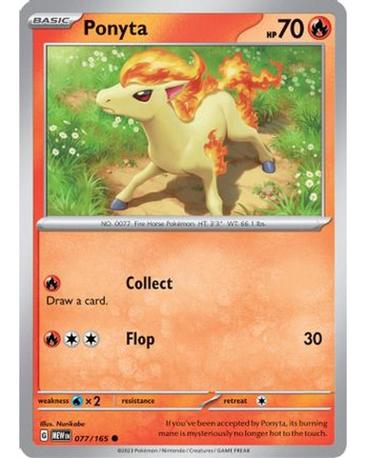 Ponyta 077/165  SV Scarlet & Violet 151 - Common