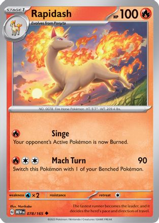 Rapidash 078/165  SV Scarlet & Violet 151 - Uncommon