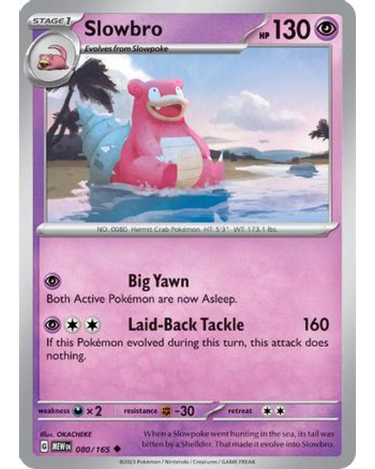 Slowbro 080/165  SV Scarlet & Violet 151 - Uncommon