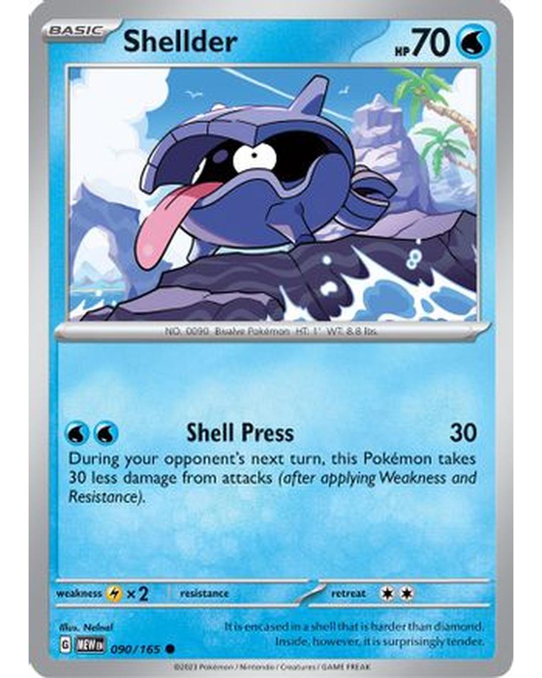 Shellder 090/165  SV Scarlet & Violet 151 - Common