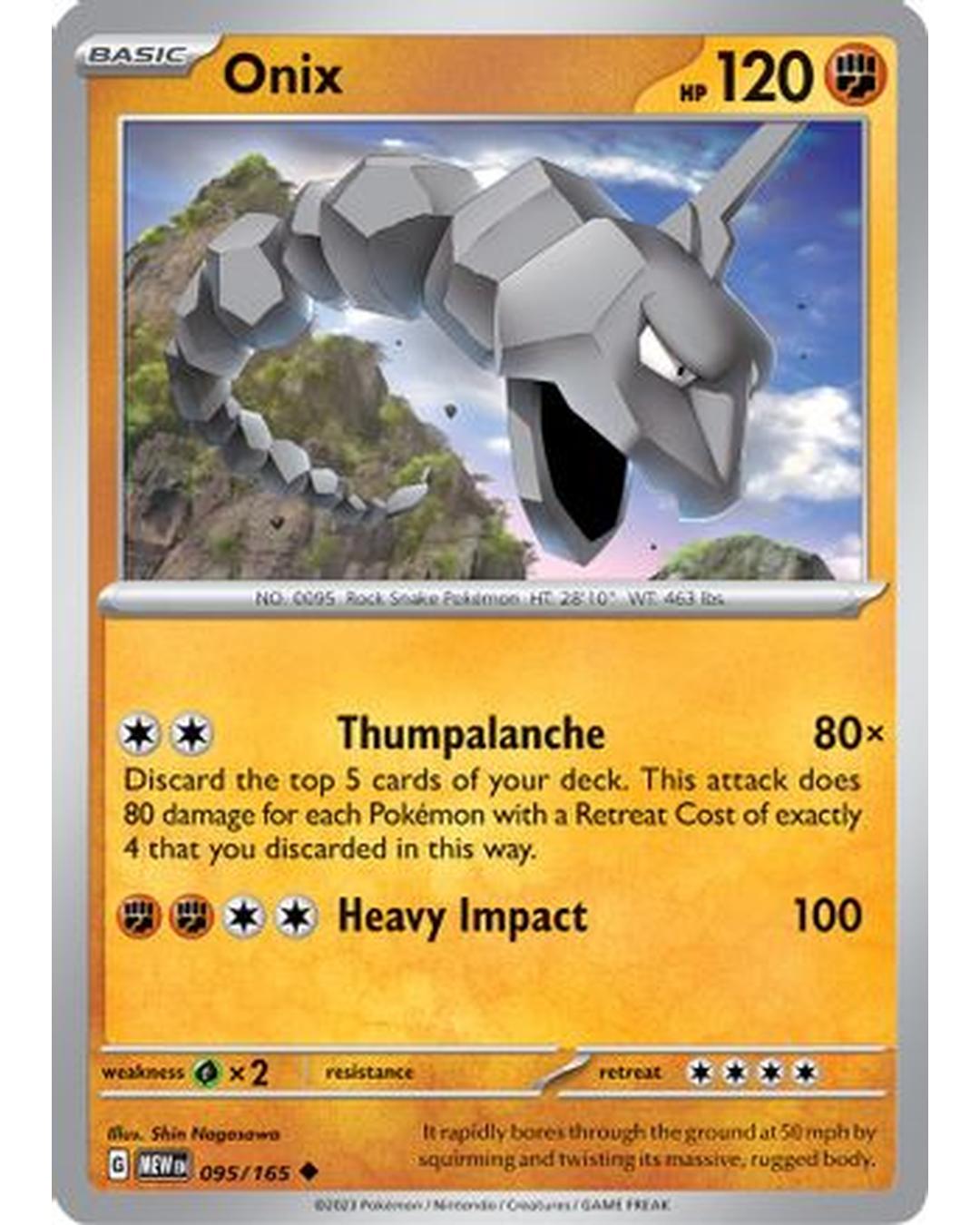 Onix 095/165  SV Scarlet & Violet 151 - Uncommon