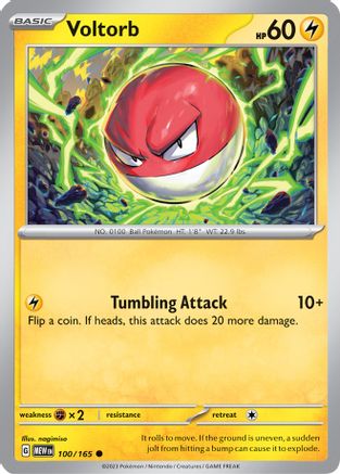 Voltorb 100/165  SV Scarlet & Violet 151 - Common