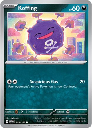 Koffing 109/165  SV Scarlet & Violet 151 - Common