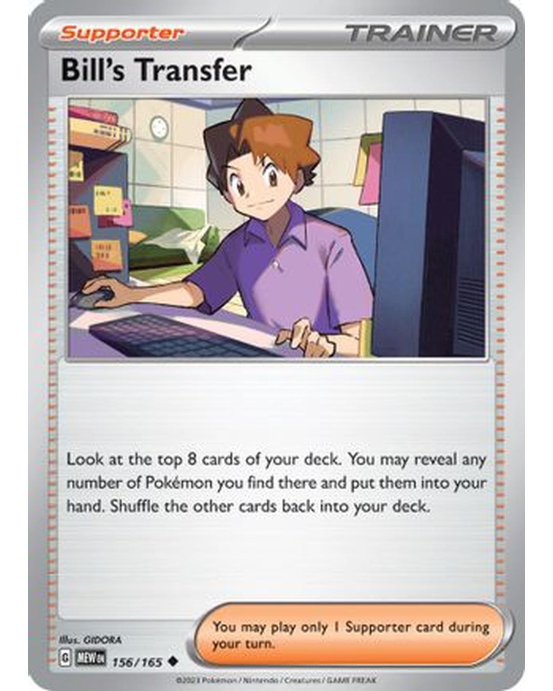 Bill's Transfer 156/165  SV Scarlet & Violet 151 - Uncommon