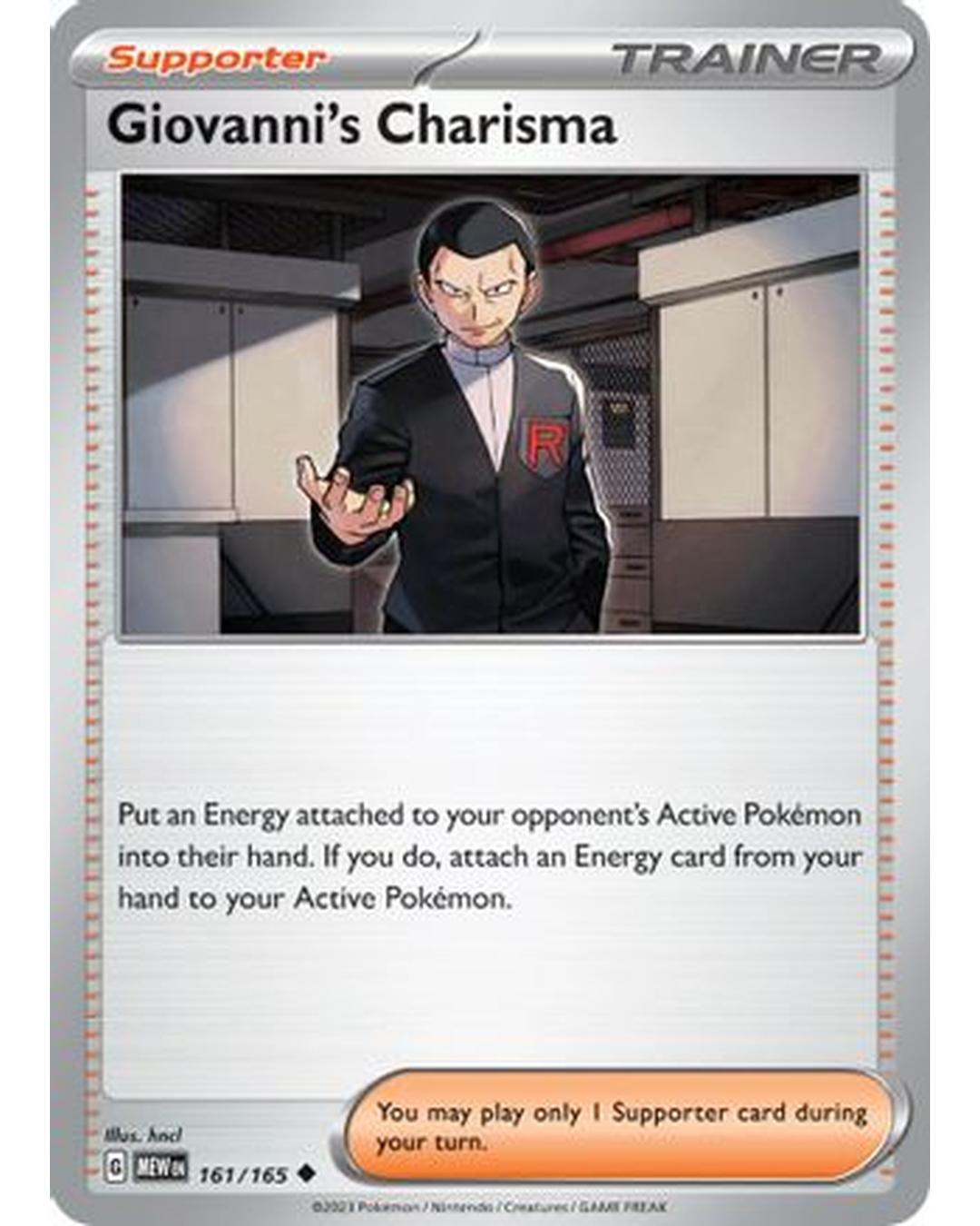 Giovanni's Charisma 161/165  SV Scarlet & Violet 151 - Uncommon