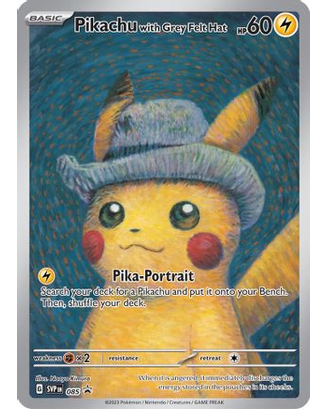 Pikachu with Grey Felt Hat 085  SV Scarlet & Violet Promo Cards - Promo