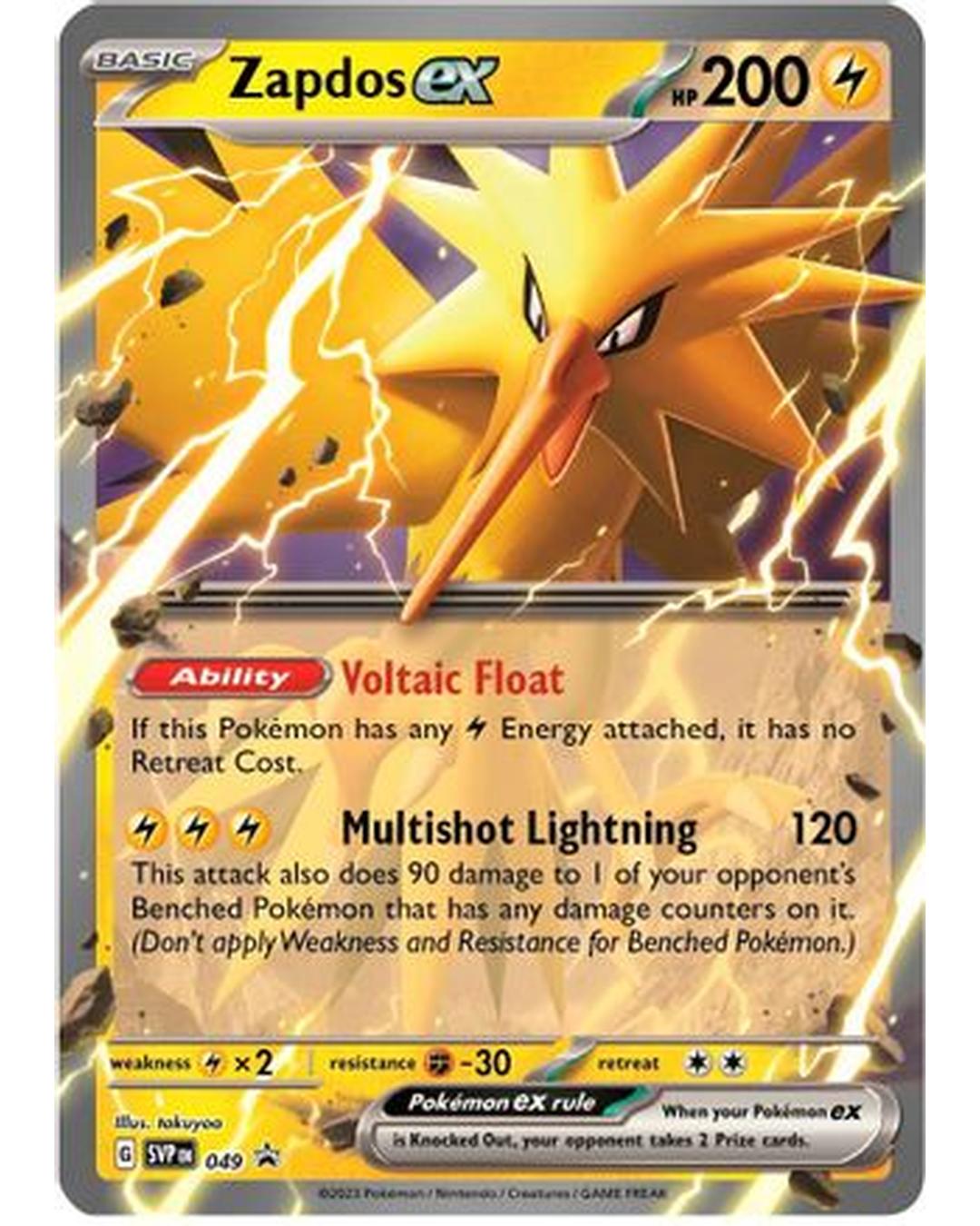 Zapdos ex 049  - Holofoil SV Scarlet & Violet Promo Cards - Promo