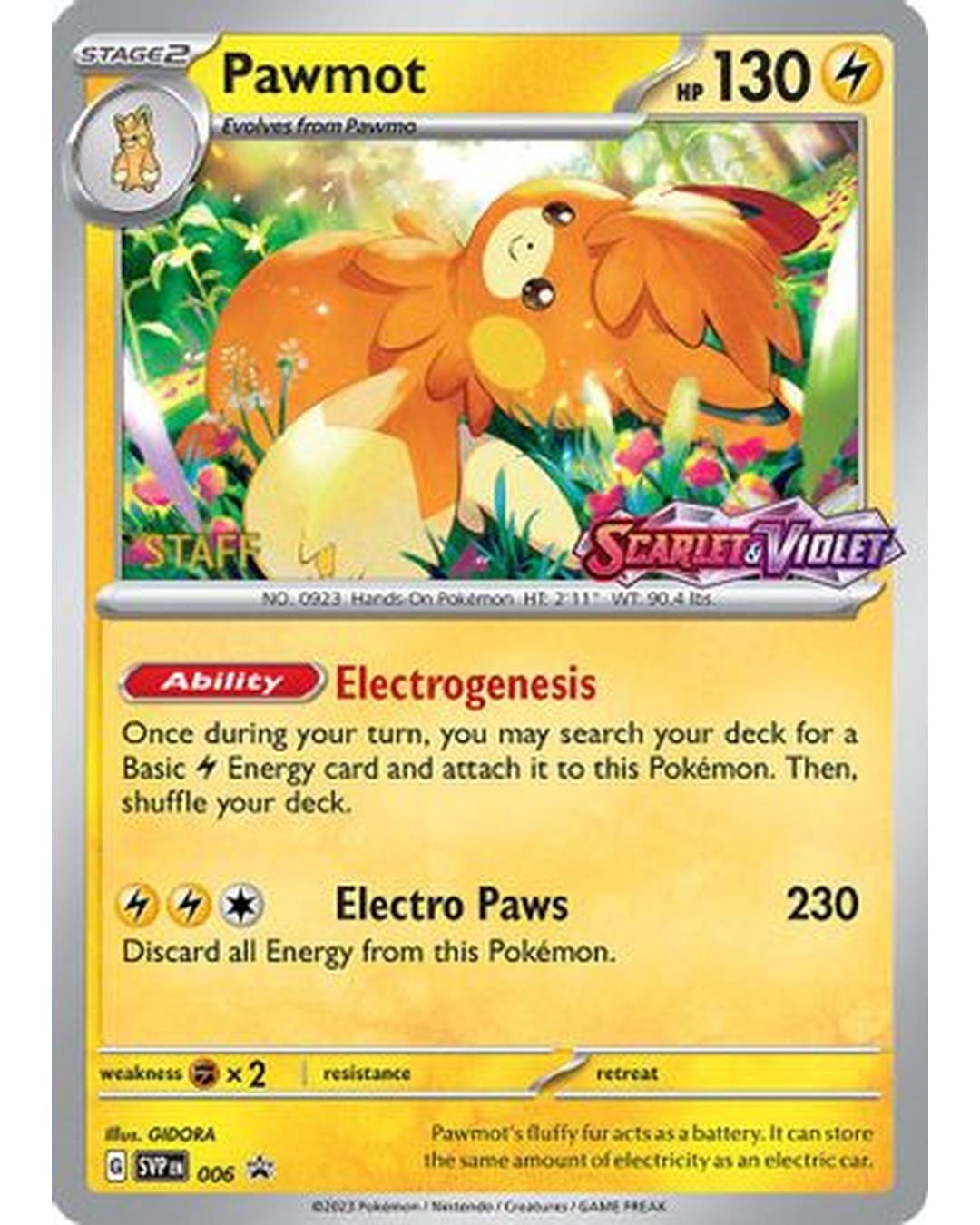 Pawmot 006  - Holofoil SV Scarlet & Violet Promo Cards - Promo