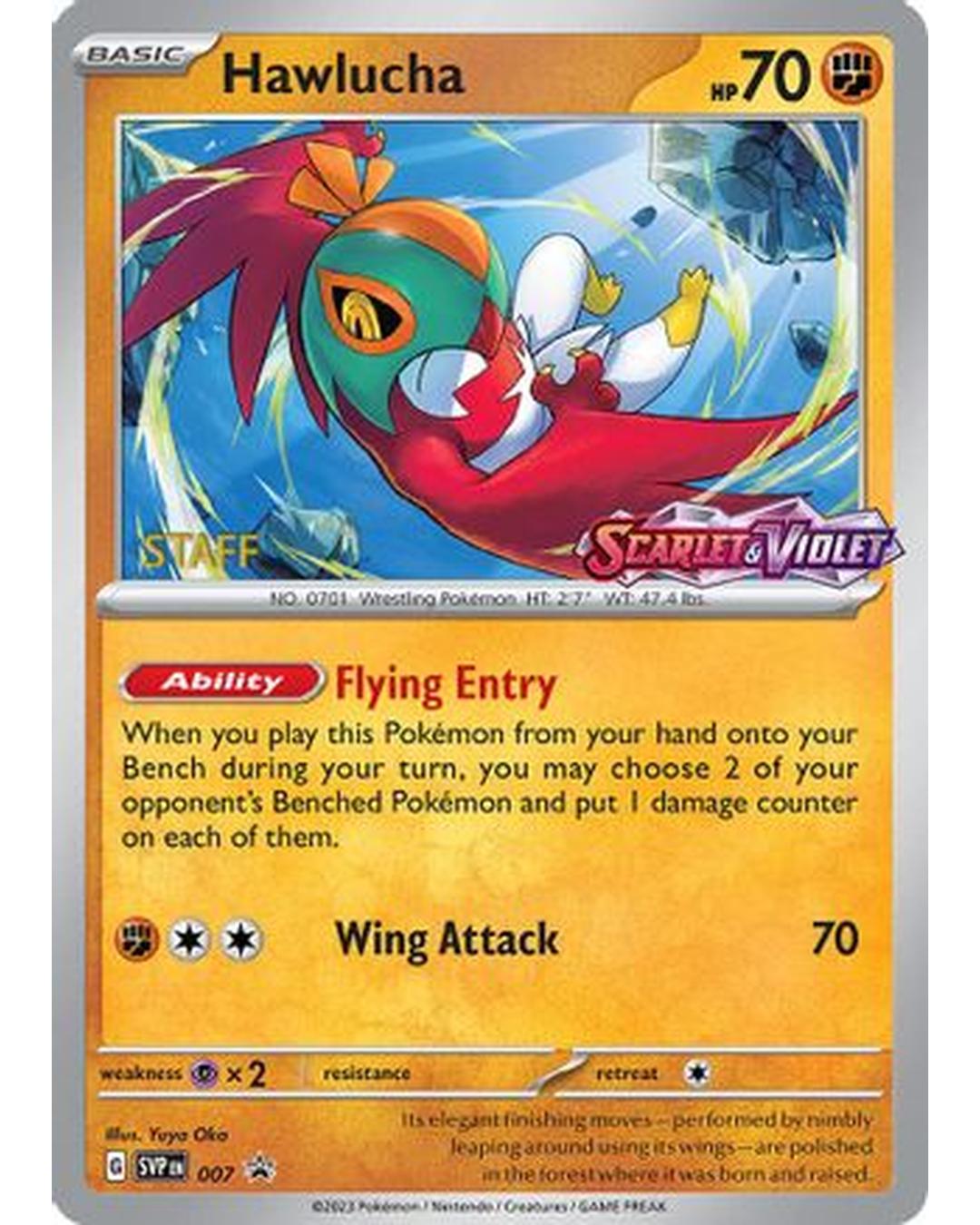 Hawlucha 007  - Holofoil SV Scarlet & Violet Promo Cards - Promo