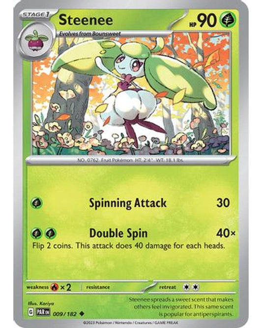 Steenee 009/182  - Reverse Holofoil SV04 Paradox Rift - Uncommon
