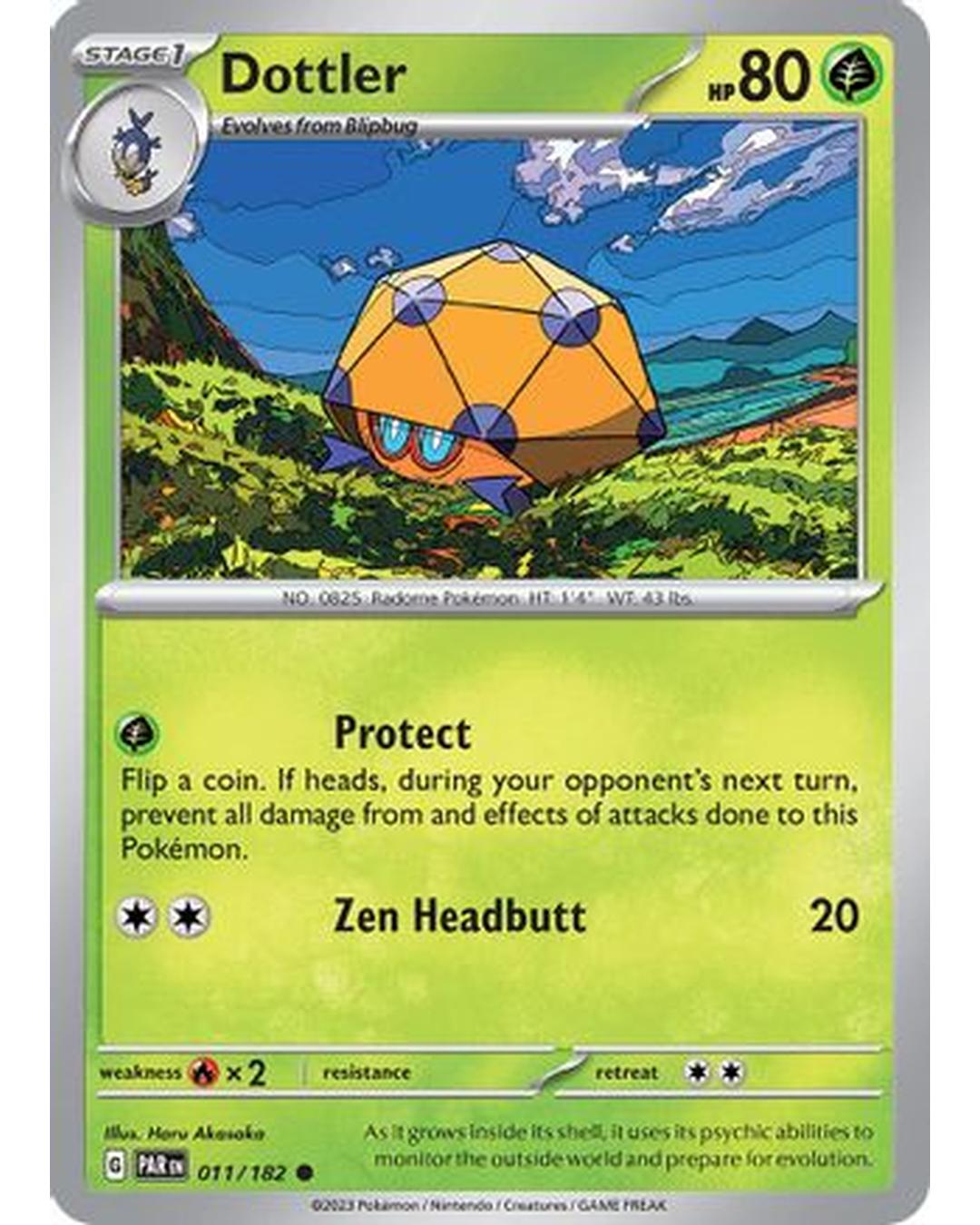 Dottler 011/182  - Reverse Holofoil SV04 Paradox Rift - Common