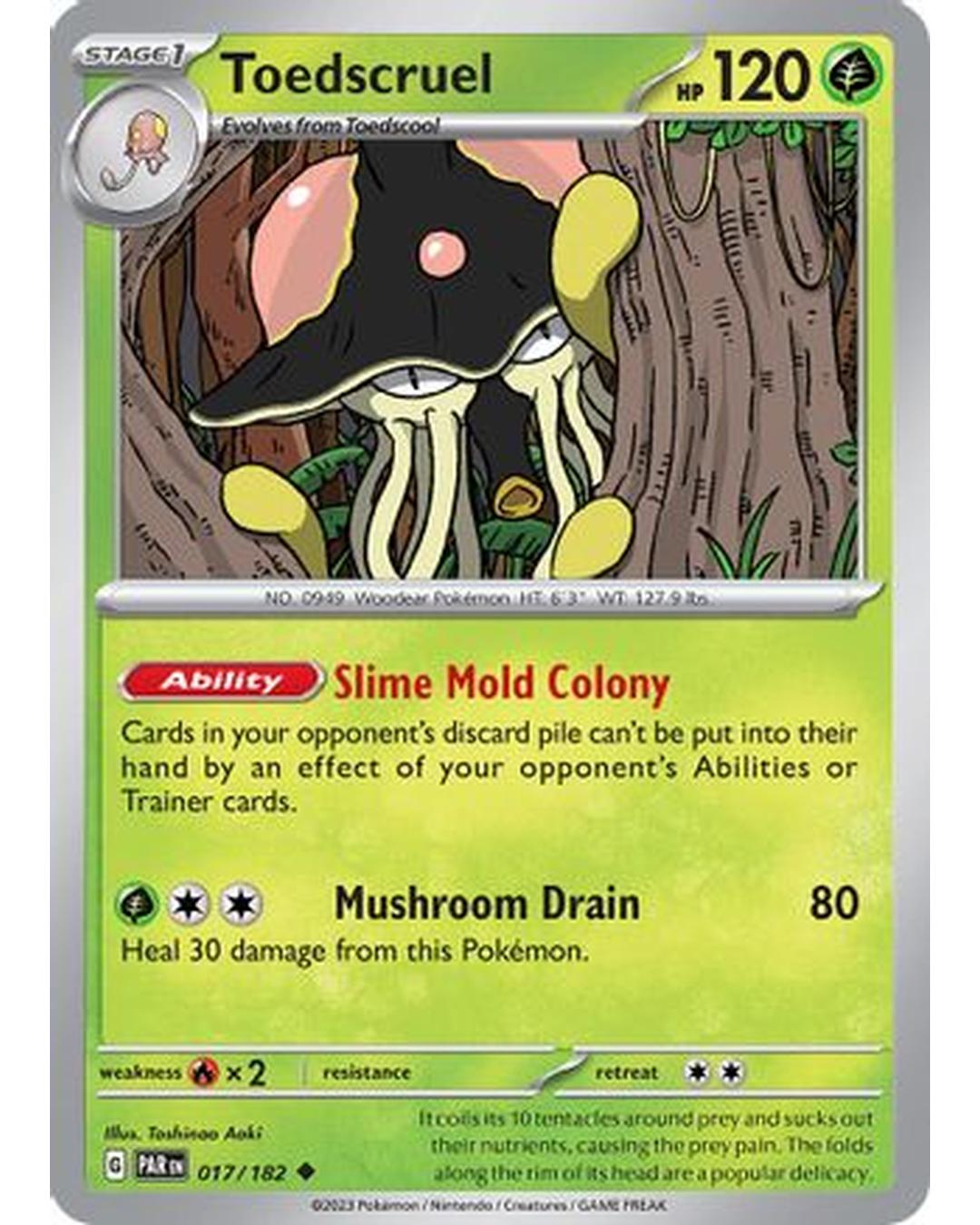 Toedscruel 017/182  SV04 Paradox Rift - Uncommon