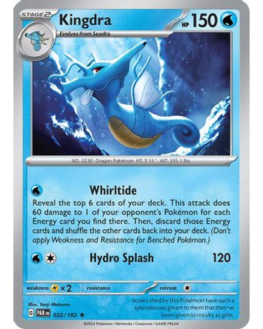 Kingdra 032/182  - Reverse Holofoil SV04 Paradox Rift - Rare