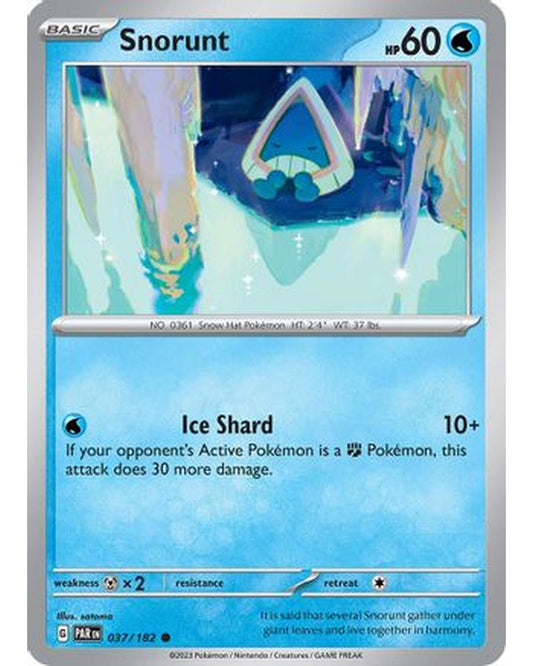 Snorunt 037/182  - Reverse Holofoil SV04 Paradox Rift - Common