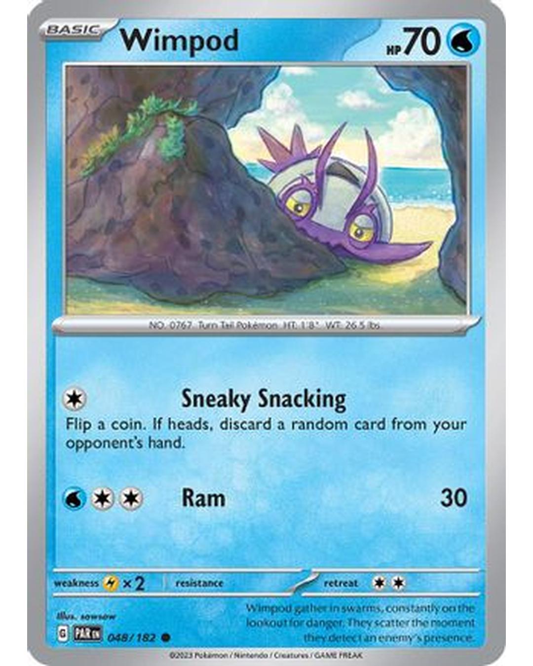 Wimpod 048/182  - Reverse Holofoil SV04 Paradox Rift - Common