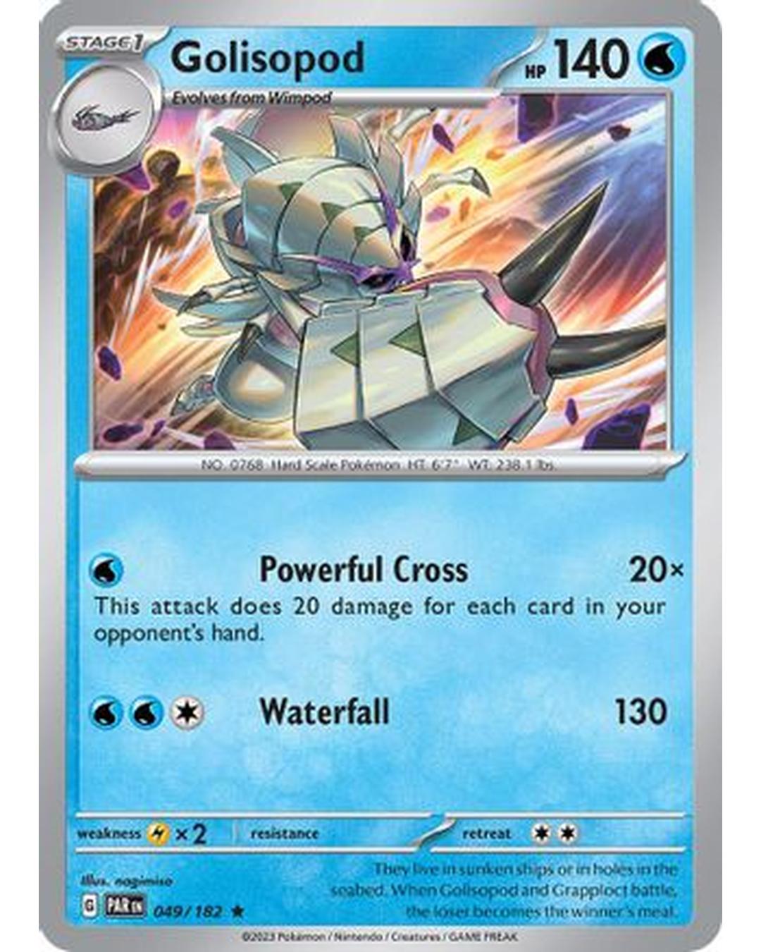 Golisopod 049/182  - Reverse Holofoil SV04 Paradox Rift - Rare
