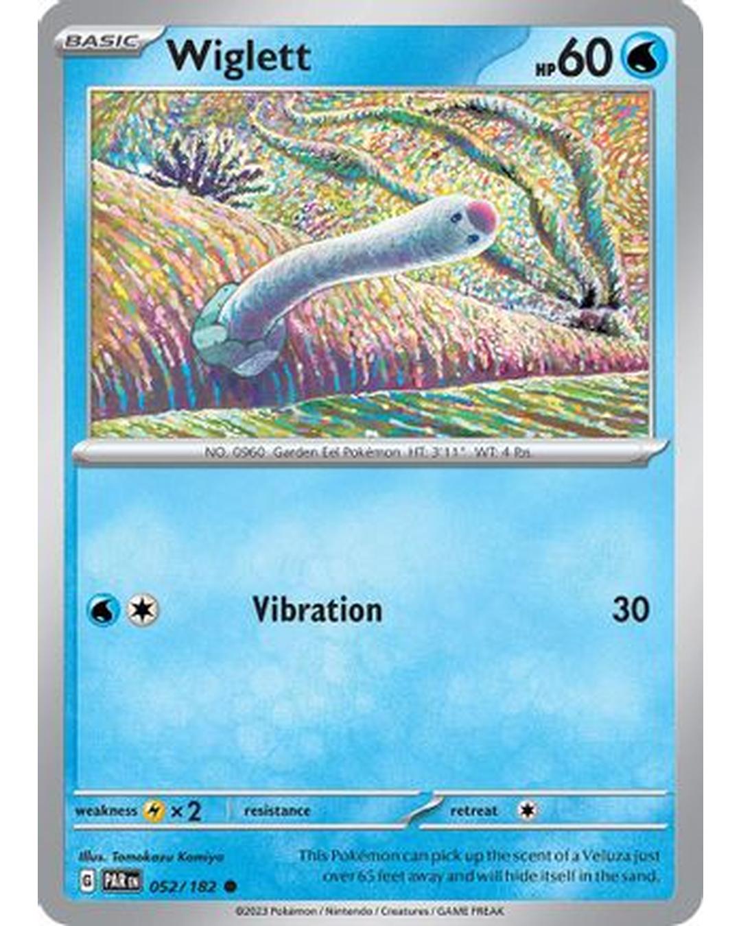 Wiglett 052/182  - Reverse Holofoil SV04 Paradox Rift - Common