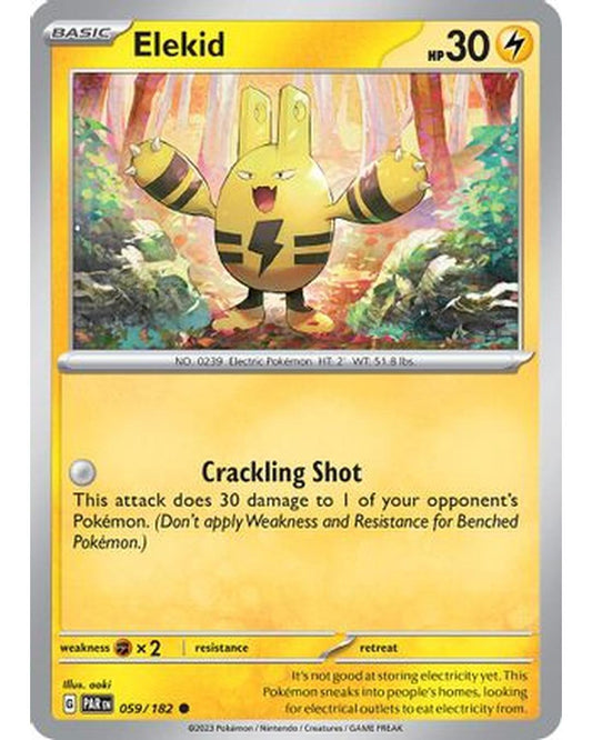 Elekid 059/182  - Reverse Holofoil SV04 Paradox Rift - Common