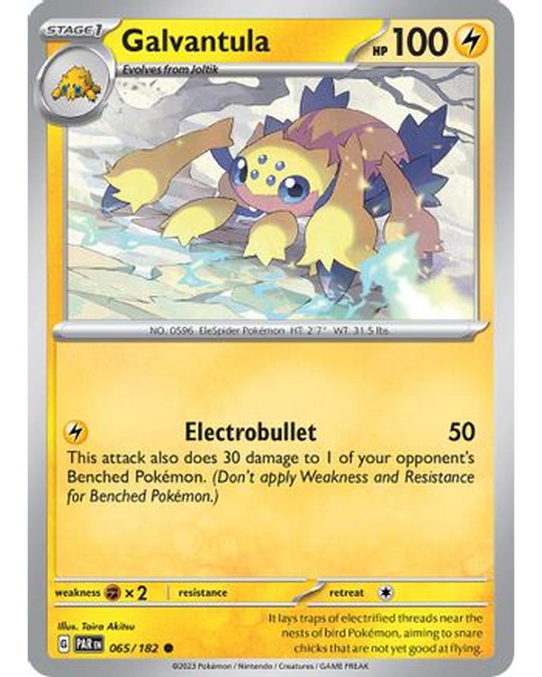 Galvantula 065/182  - Reverse Holofoil SV04 Paradox Rift - Common