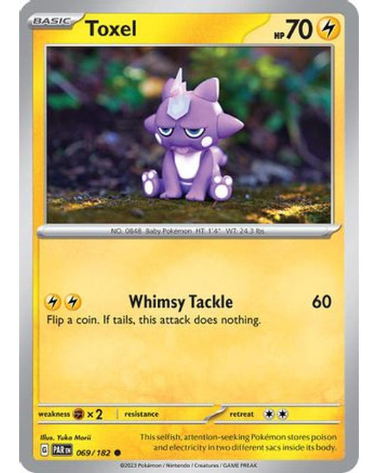 Toxel 069/182  - Reverse Holofoil SV04 Paradox Rift - Common