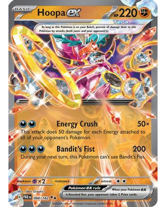Hoopa ex 098/182  - Holofoil SV04 Paradox Rift - Double Rare