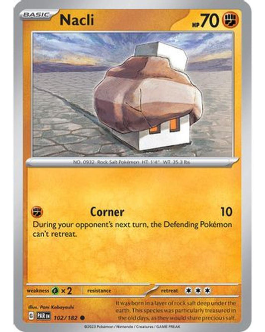 Nacli 102/182  - Reverse Holofoil SV04 Paradox Rift - Common