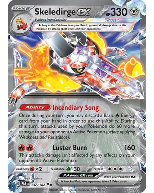 Skeledirge ex 137/182  - Holofoil SV04 Paradox Rift - Double Rare