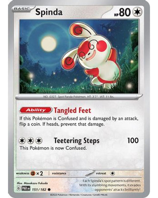 Spinda 151/182  - Reverse Holofoil SV04 Paradox Rift - Common