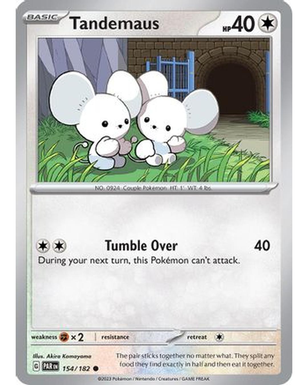 Tandemaus 154/182  - Reverse Holofoil SV04 Paradox Rift - Common