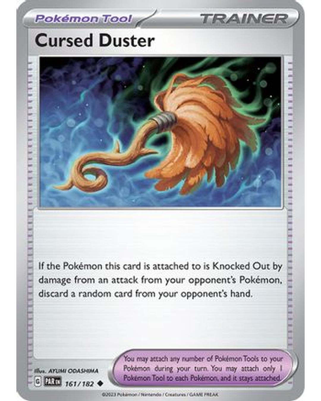 Cursed Duster 161/182  - Reverse Holofoil SV04 Paradox Rift - Uncommon
