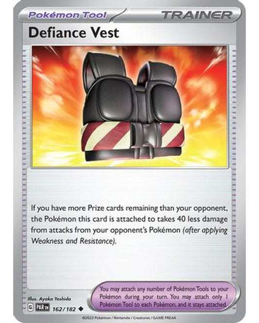 Defiance Vest 162/182  - Reverse Holofoil SV04 Paradox Rift - Uncommon