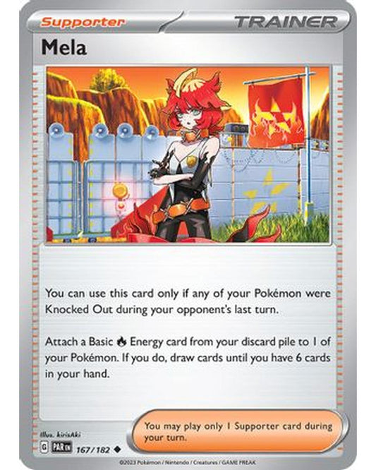 Mela 167/182  - Reverse Holofoil SV04 Paradox Rift - Uncommon