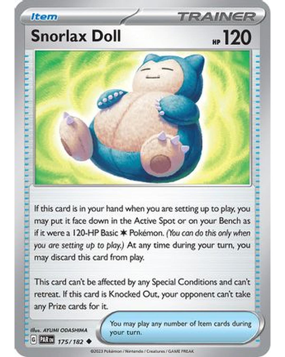 Snorlax Doll 175/182  SV04 Paradox Rift - Uncommon
