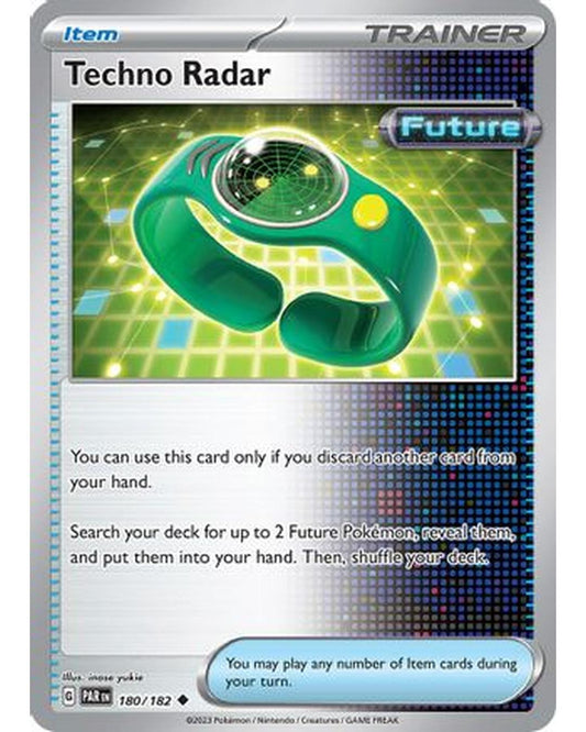 Techno Radar 180/182  - Reverse Holofoil SV04 Paradox Rift - Uncommon