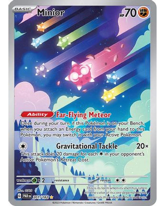 Minior 201/182  - Holofoil SV04 Paradox Rift - Illustration Rare