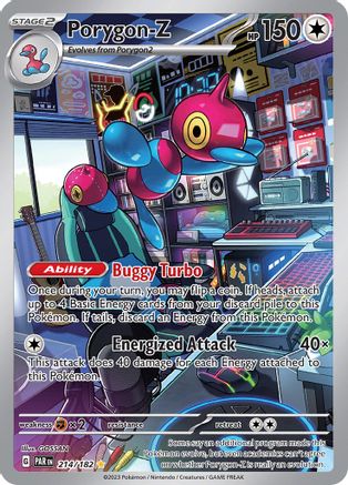 Porygon 214/182  - Holofoil SV04 Paradox Rift - Illustration Rare