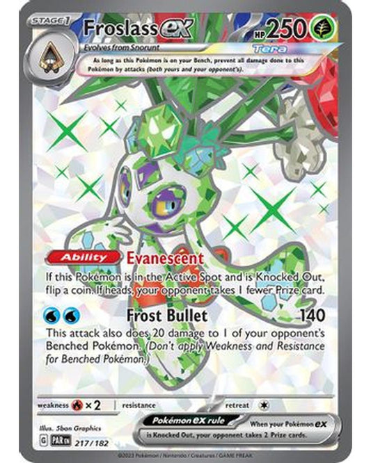 Froslass ex 217/182  - Holofoil SV04 Paradox Rift - Ultra Rare