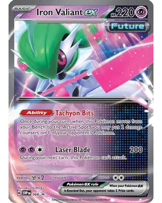 Iron Valiant ex 068  - Holofoil SV Scarlet & Violet Promo Cards - Promo