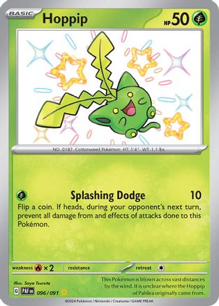 Hoppip 096/091  - Holofoil SV Paldean Fates - Shiny Rare