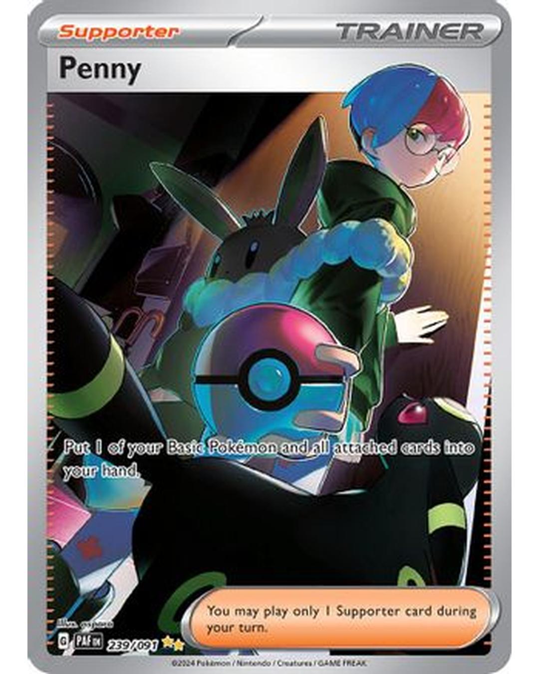 Penny 239/091  - Holofoil SV Paldean Fates - Special Illustration Rare