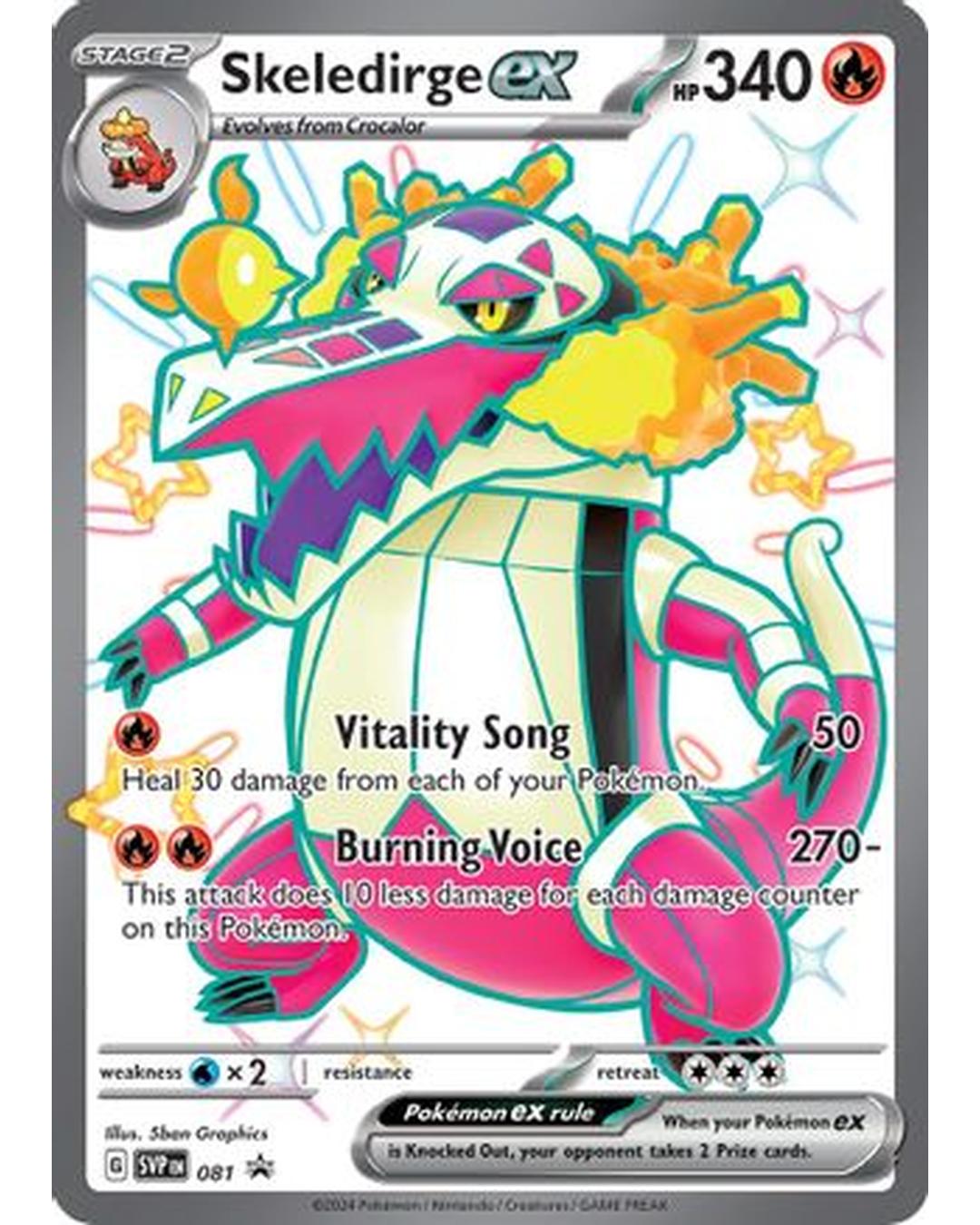 Skeledirge ex 081  - Holofoil SV Scarlet & Violet Promo Cards - Promo