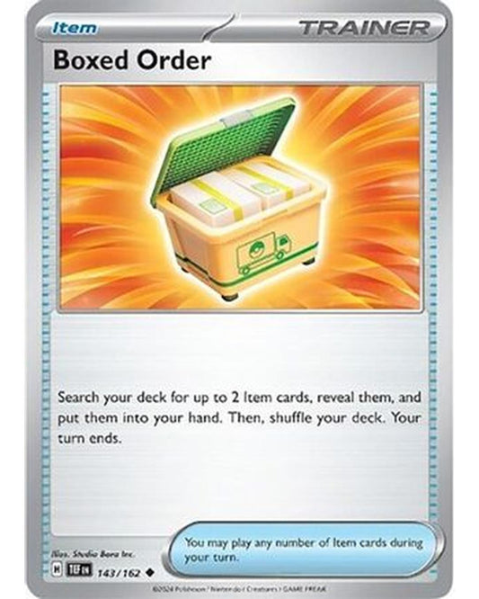 Boxed Order 143/162  - Reverse Holofoil SV05 Temporal Forces - Uncommon