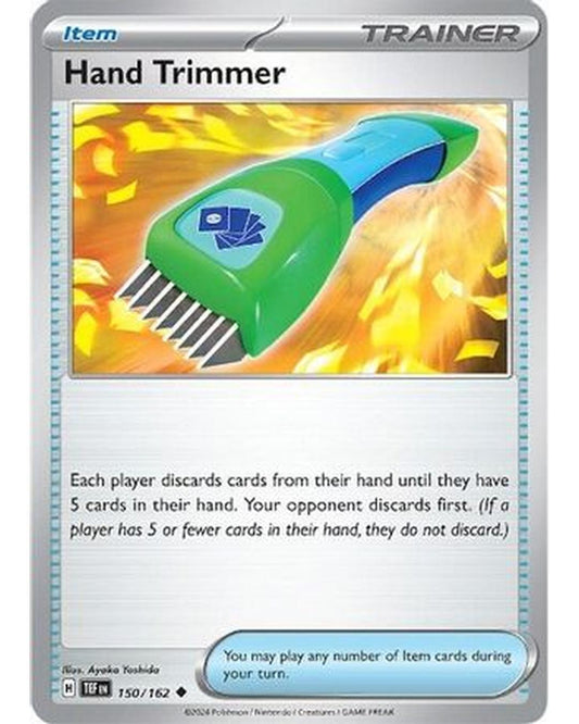 Hand Trimmer 150/162  - Reverse Holofoil SV05 Temporal Forces - Uncommon