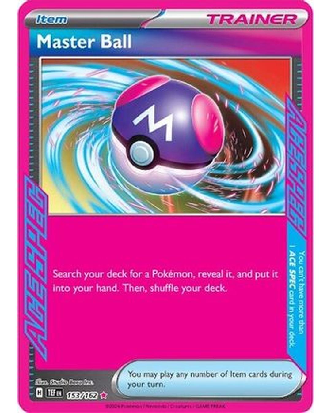 Master Ball 153/162  - Holofoil SV05 Temporal Forces - ACE SPEC Rare
