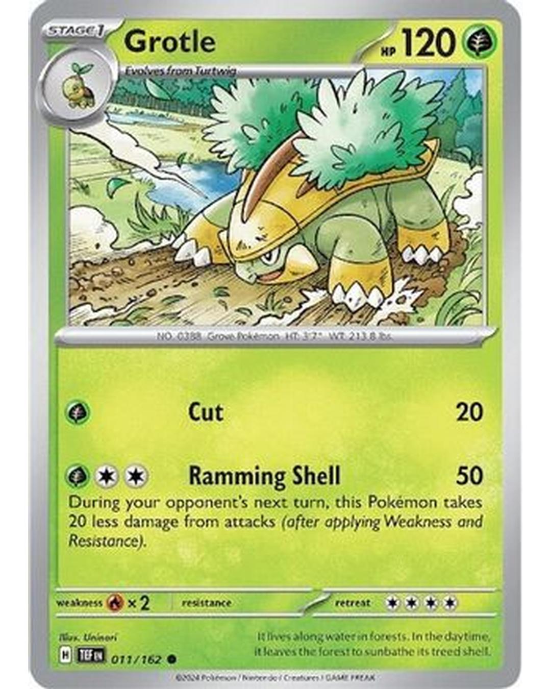 Grotle 011/162  - Reverse Holofoil SV05 Temporal Forces - Common