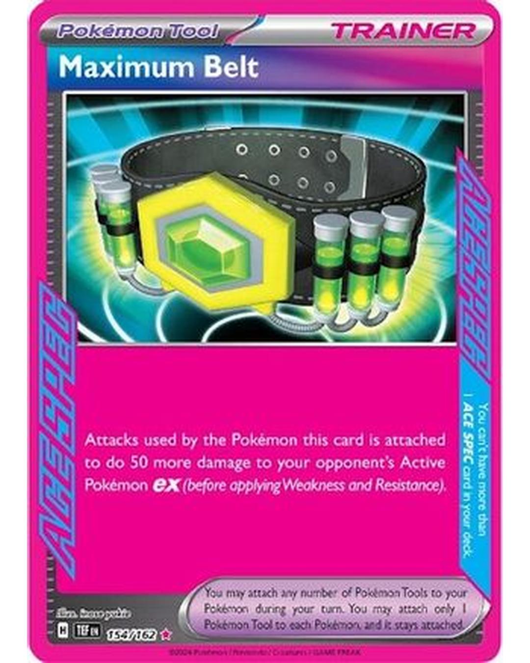 Maximum Belt 154/162  - Holofoil SV05 Temporal Forces - ACE SPEC Rare