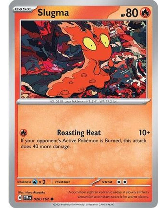 Slugma 028/162  - Reverse Holofoil SV05 Temporal Forces - Common