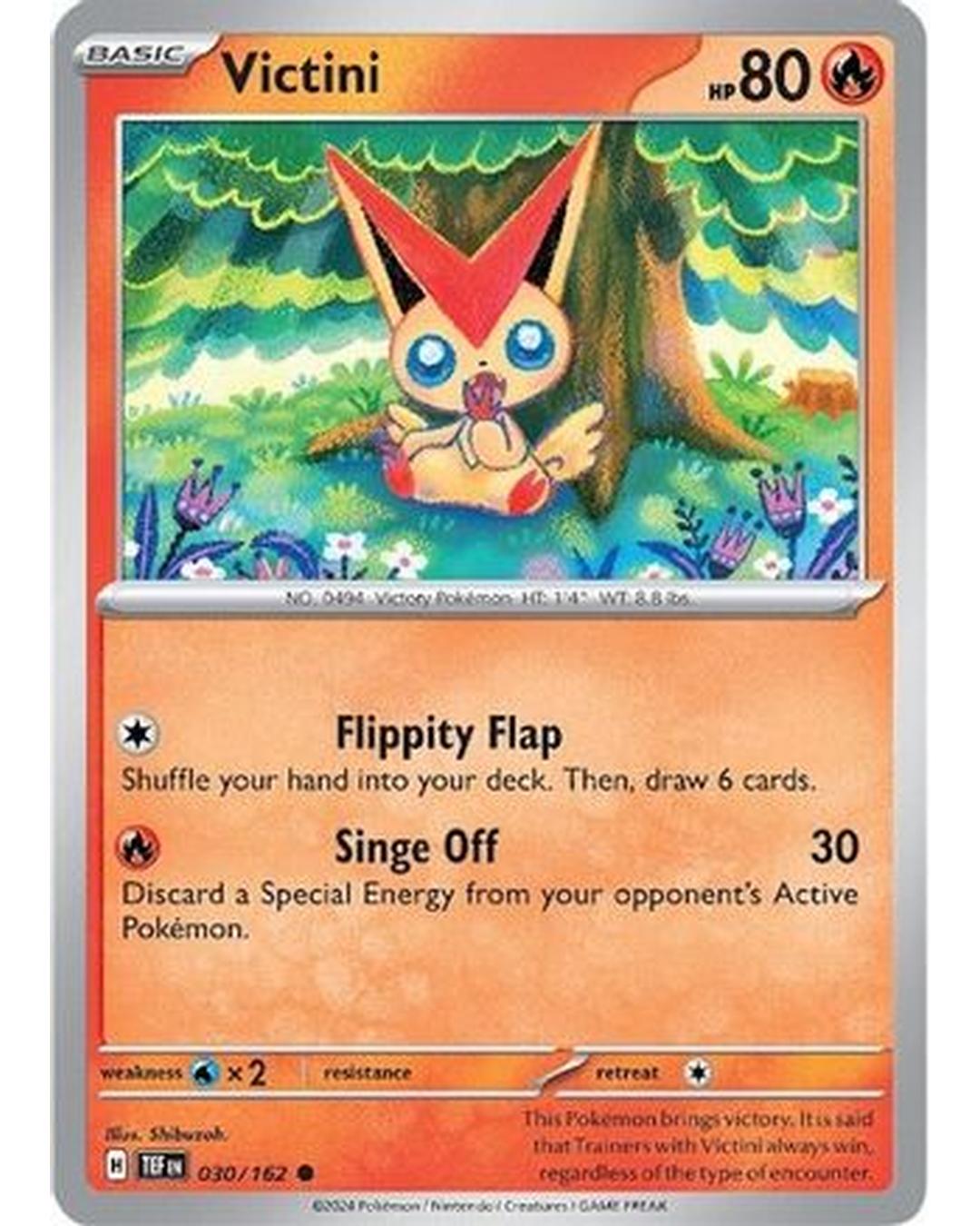 Victini 030/162  - Reverse Holofoil SV05 Temporal Forces - Common